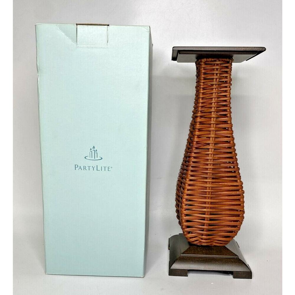PartyLite Island Escape Pillar Holder 10" Rare Retired NIB P15D/P8671‎ - Picture 1 of 2